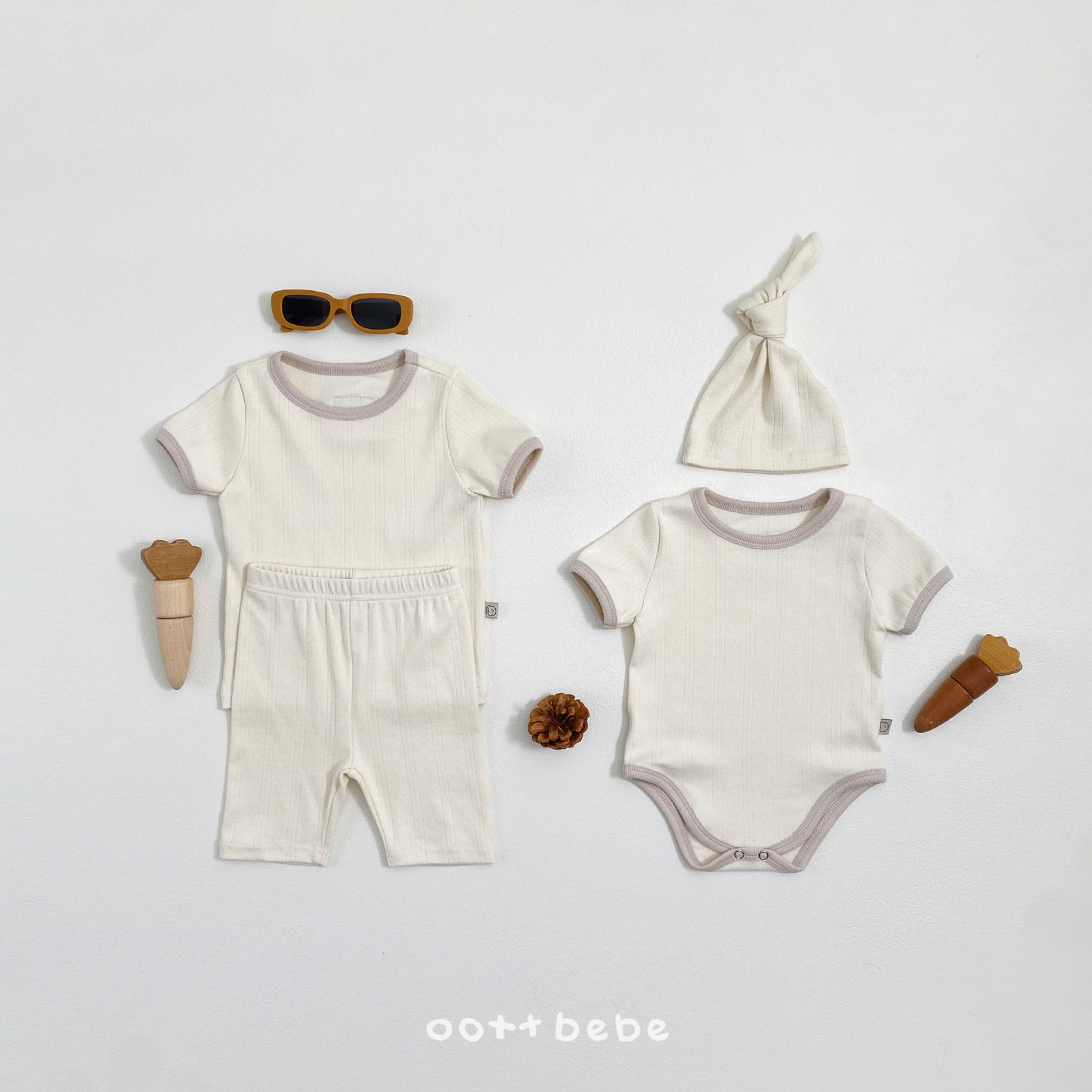 [PRE-ORDER] French Eyelet Body Suit + Bonnet Set