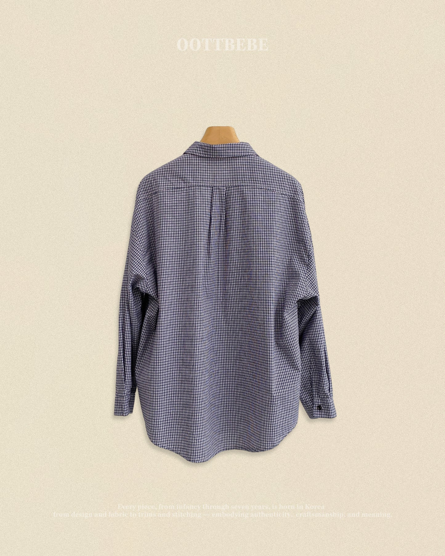 [PRE-ORDER] Cappuccino Check Shirts (Mom Couple)
