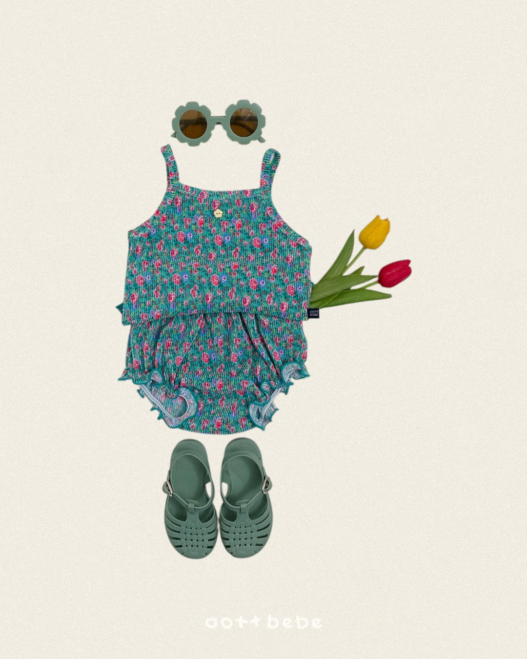 [PRE-ORDER] Flower Pleats Baby Set