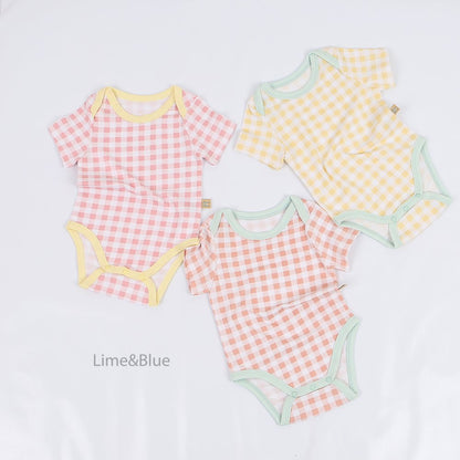 [PRE-ORDER] Summer Check Check Body Suit