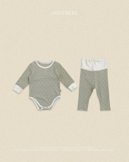 [PRE-ORDER] Shushu Dot Body Suit + Leggings Set