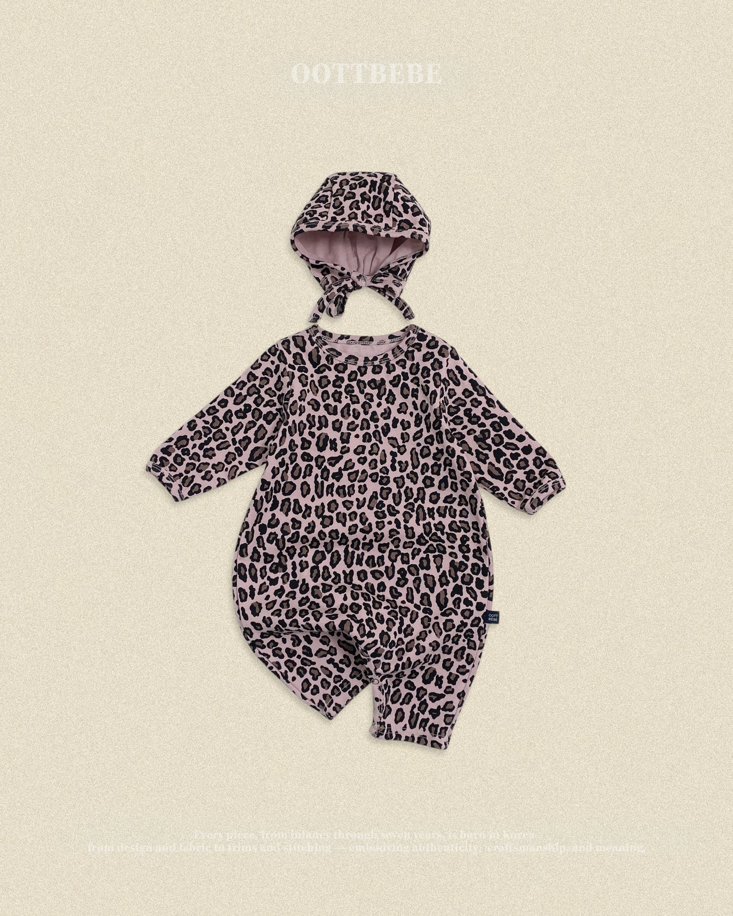 [PRE-ORDER] Little Leopard Body Suit + Bonnet Set