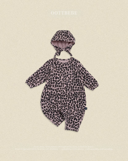[PRE-ORDER] Little Leopard Body Suit + Bonnet Set