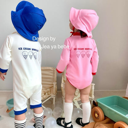 [PRE-ORDER] Vanilla Swim Suit + Hat Set