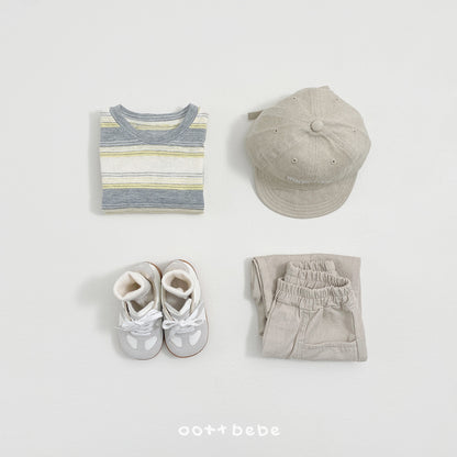 Breeze Layered T-Shirts [Grey/Yellow/M(3-4yr)]