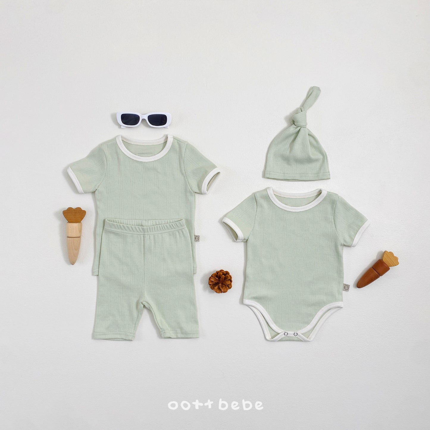 [PRE-ORDER] French Eyelet Body Suit + Bonnet Set
