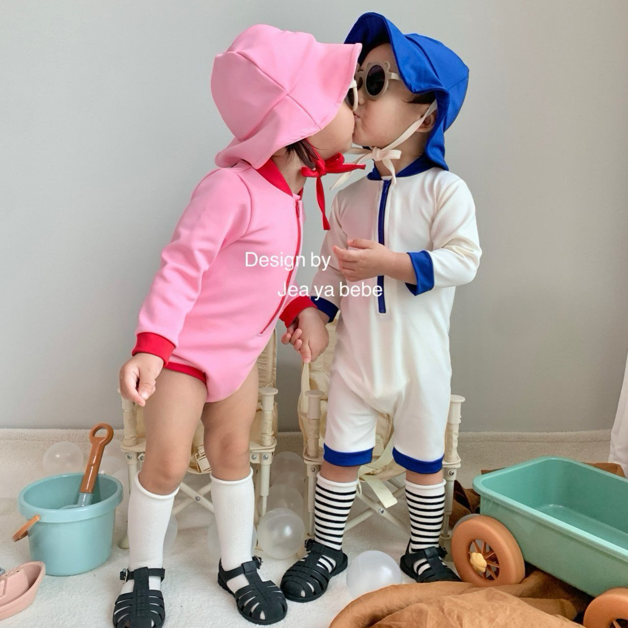 [PRE-ORDER] Vanilla Swim Suit + Hat Set