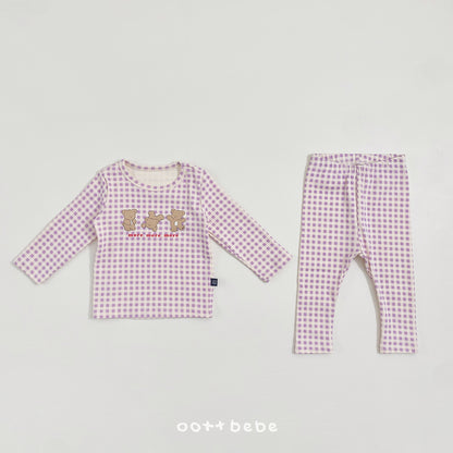 [PRE-ORDER] Check Bear Home Wear Set