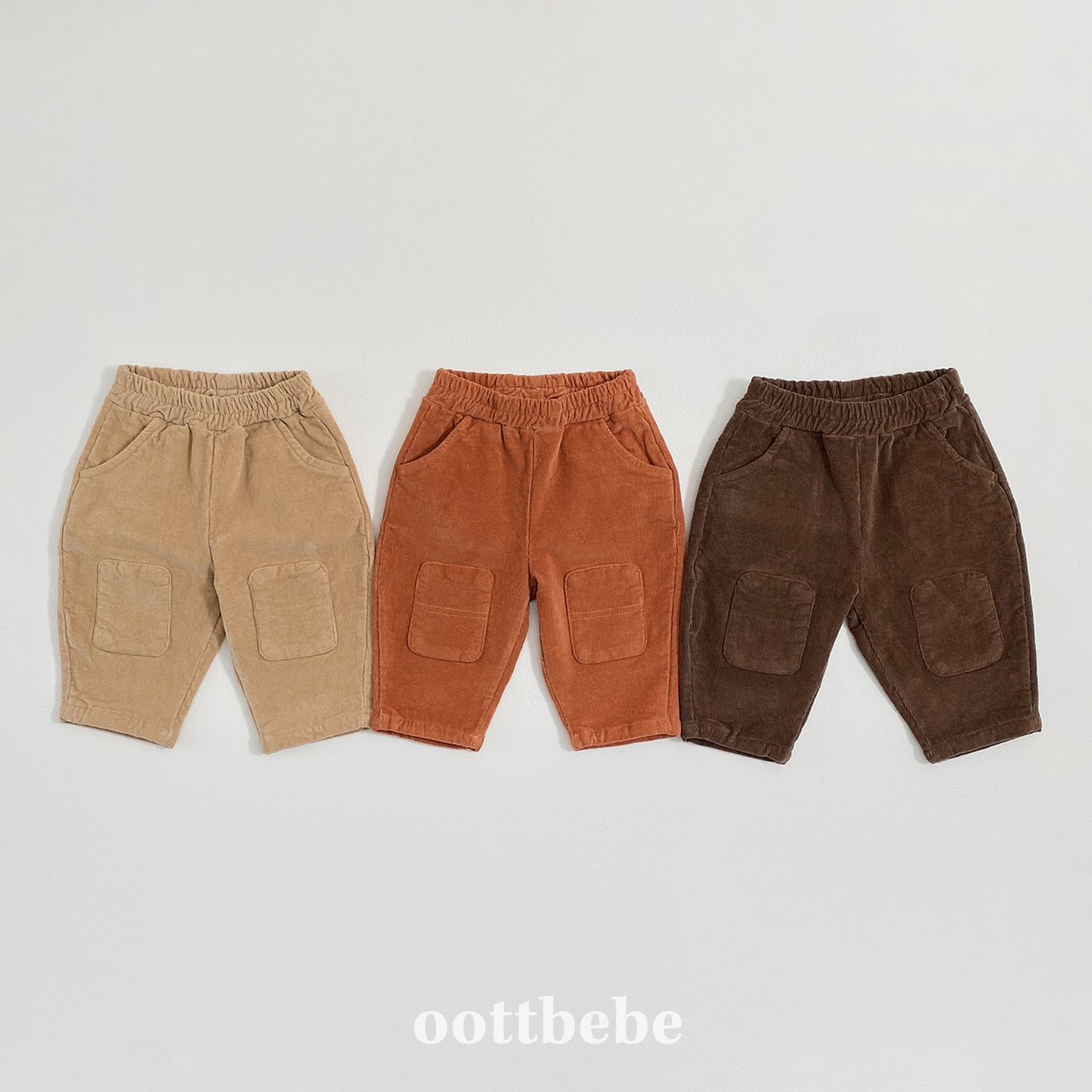 [PRE-ORDER] Corduroy Round Patch Pants