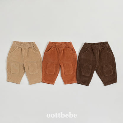 [PRE-ORDER] Corduroy Round Patch Pants