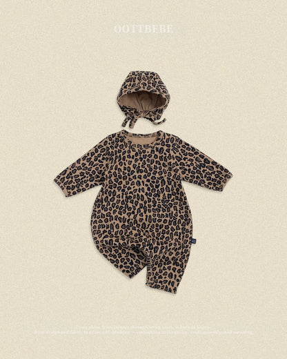 [PRE-ORDER] Little Leopard Body Suit + Bonnet Set