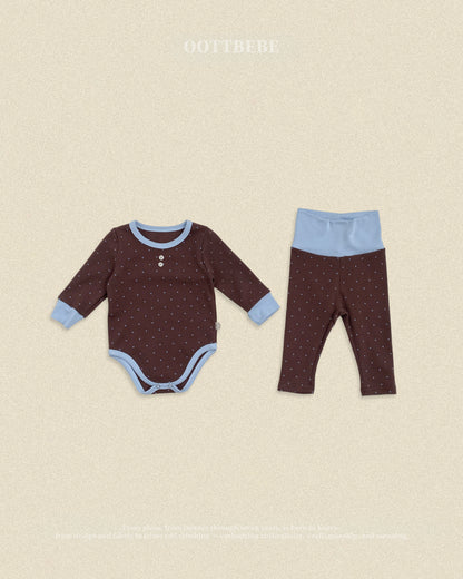 [PRE-ORDER] Shushu Dot Body Suit + Leggings Set