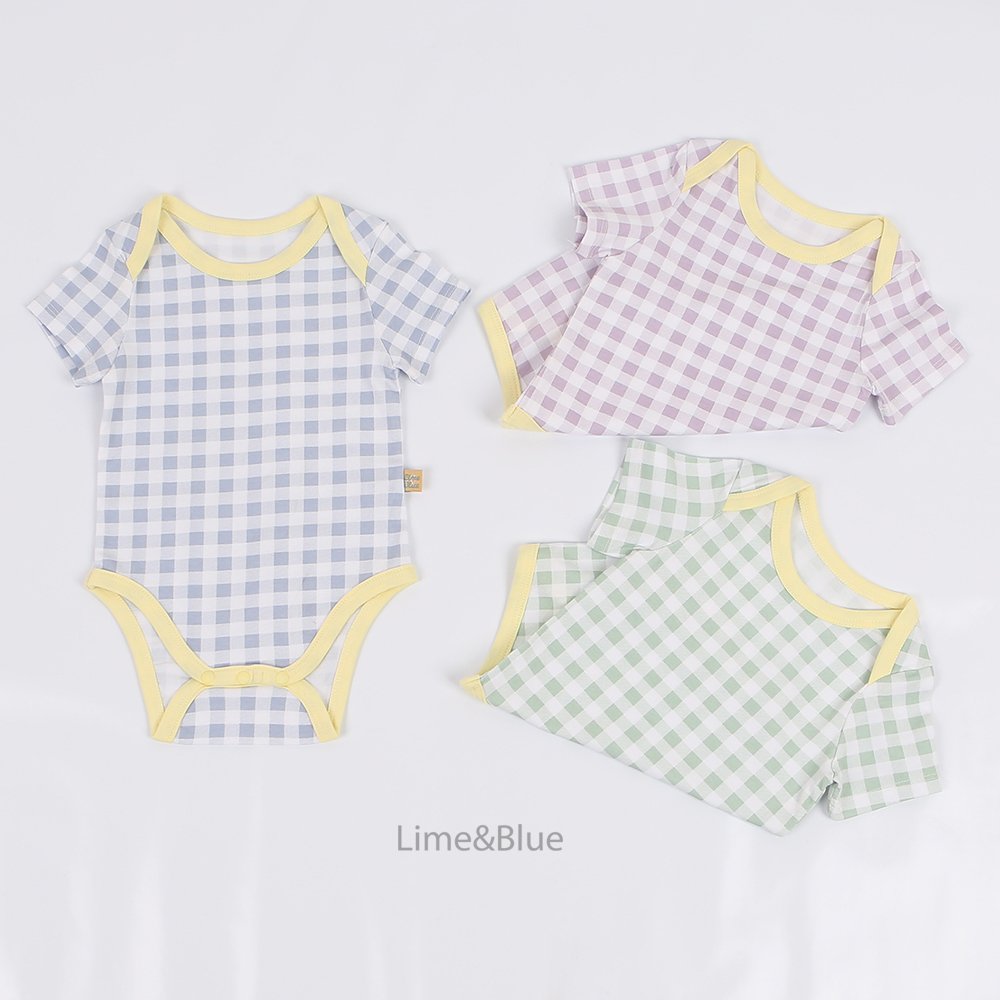 [PRE-ORDER] Summer Check Check Body Suit