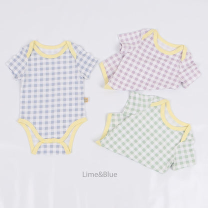 [PRE-ORDER] Summer Check Check Body Suit
