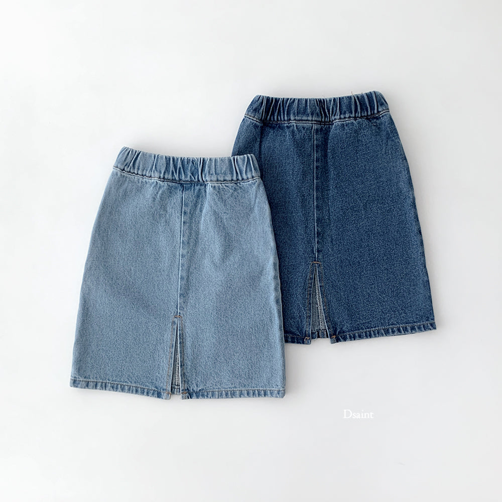 [PRE-ORDER] Half Open Denim Skirts