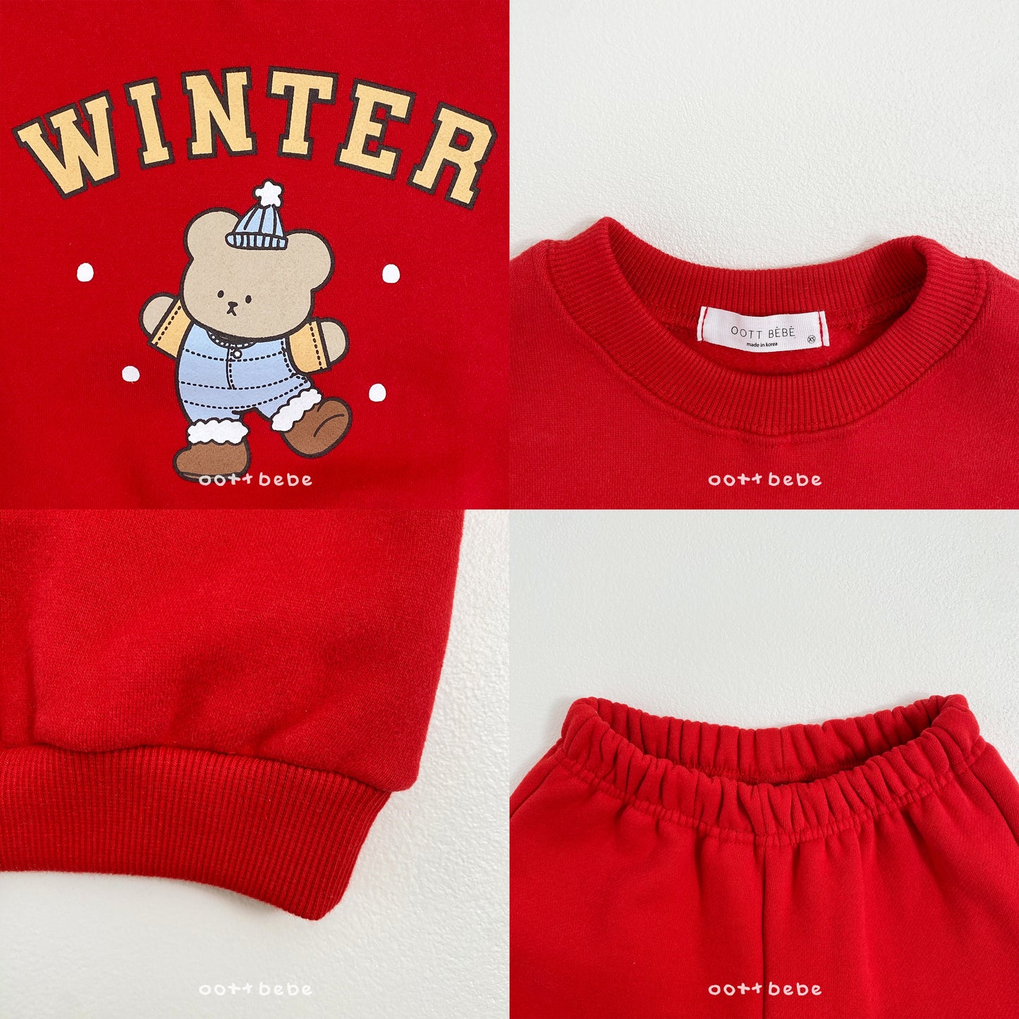 [PRE-ORDER] Winter Bear Top Bottom Set