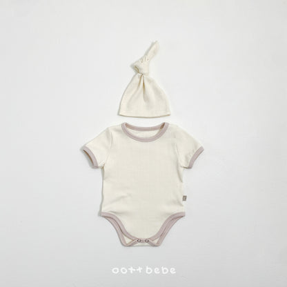[PRE-ORDER] French Eyelet Body Suit + Bonnet Set