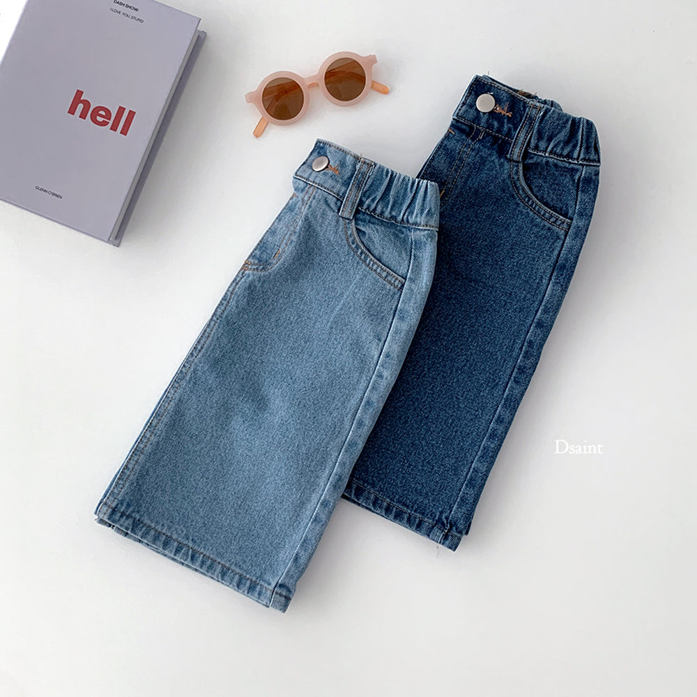 [PRE-ORDER] Half Open Denim Skirts