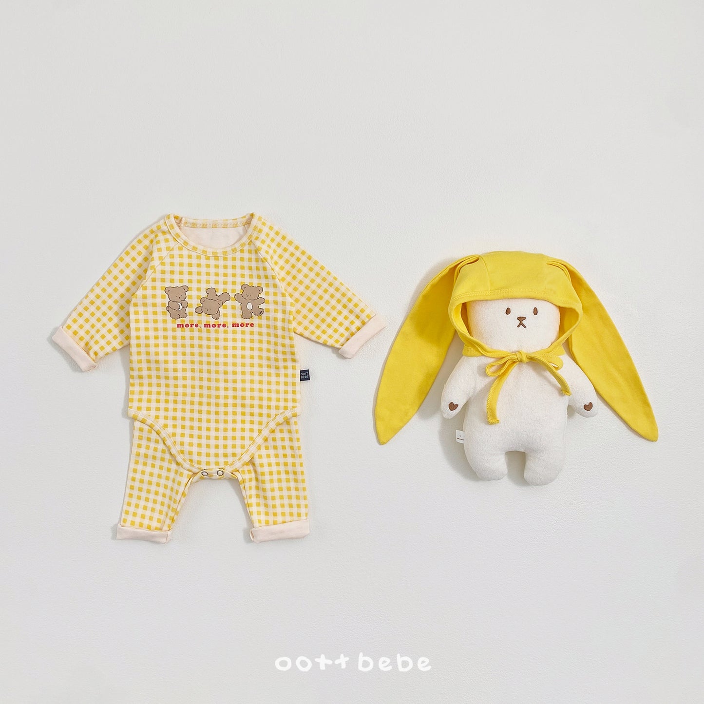 [PRE-ORDER] Check Bear Body Suit + Leggings Set