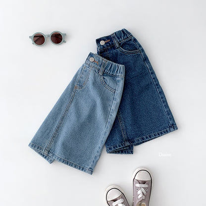 [PRE-ORDER] Half Open Denim Skirts