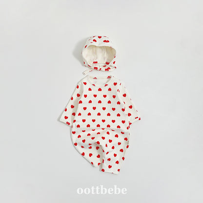 [PRE-ORDER] Heart Body Suit + Bonnet Set