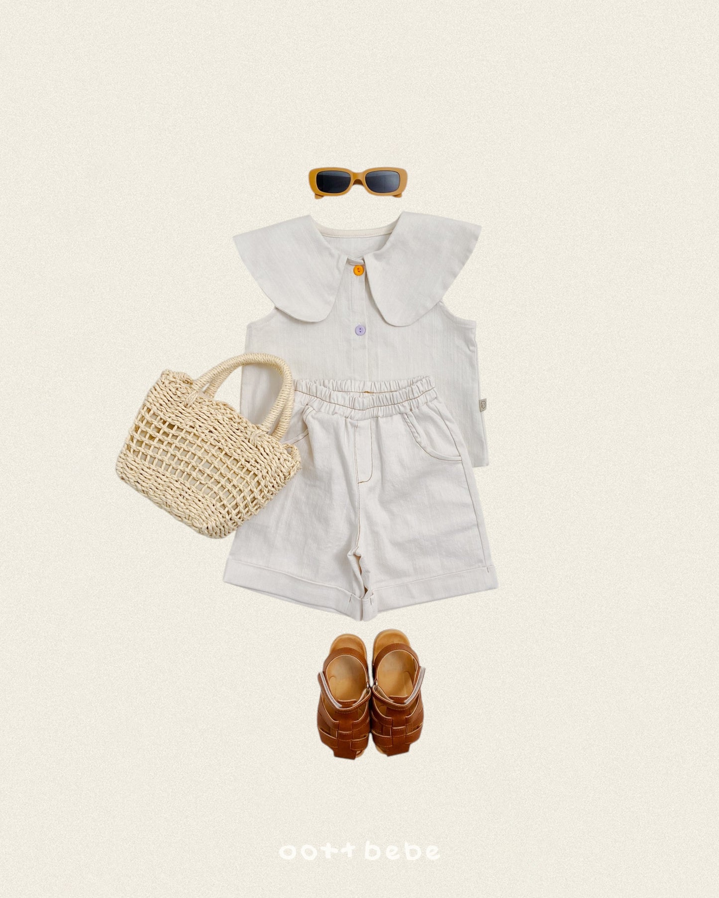 [PRE-ORDER] Heart Denim Collar Blouse