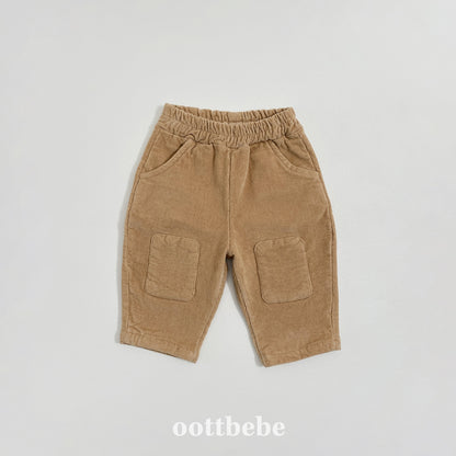 [PRE-ORDER] Corduroy Round Patch Pants