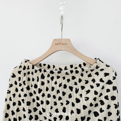 [PRE-ORDER] Petite Leopard Pleats Mom Skirts