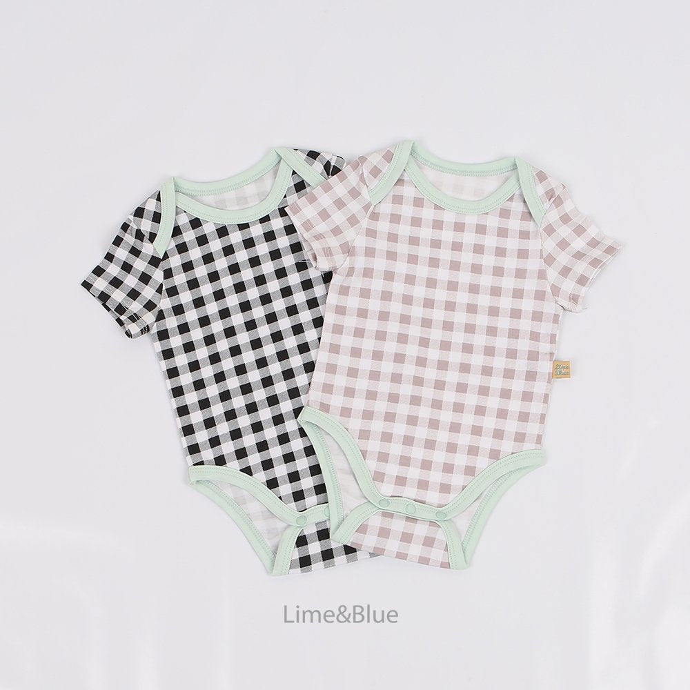[PRE-ORDER] Summer Check Check Body Suit