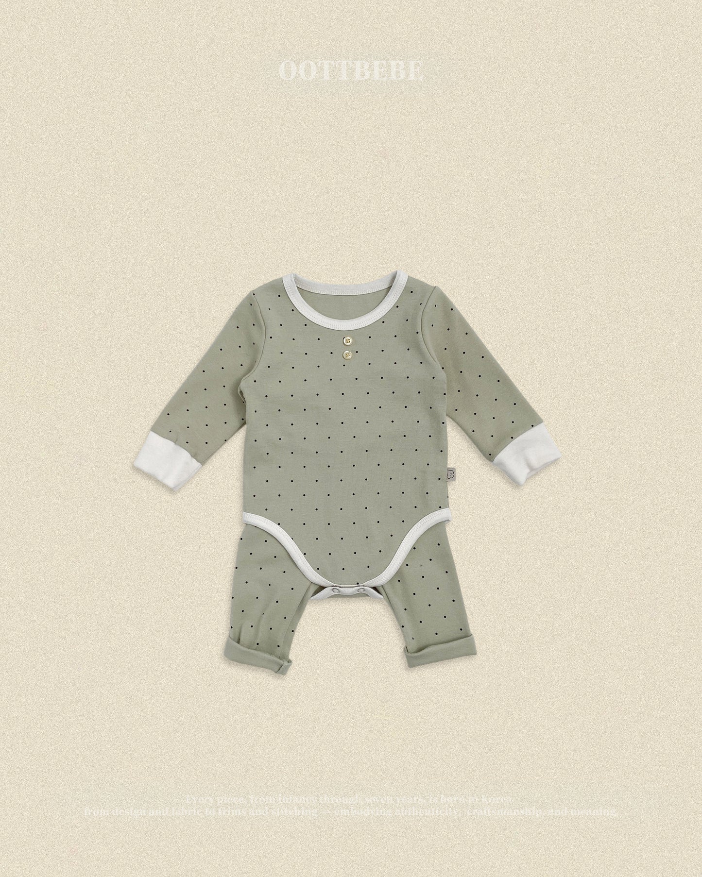 [PRE-ORDER] Shushu Dot Body Suit + Leggings Set