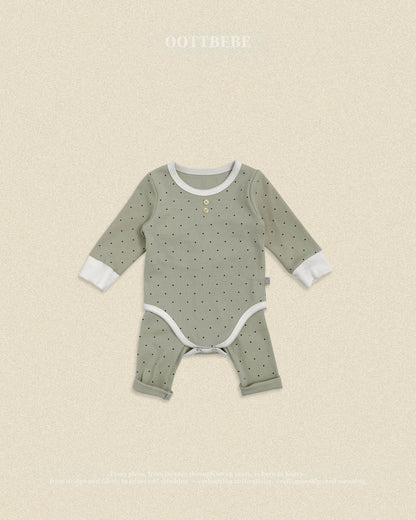 [PRE-ORDER] Shushu Dot Body Suit + Leggings Set