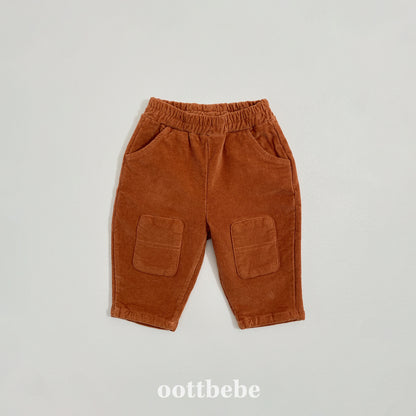 [PRE-ORDER] Corduroy Round Patch Pants