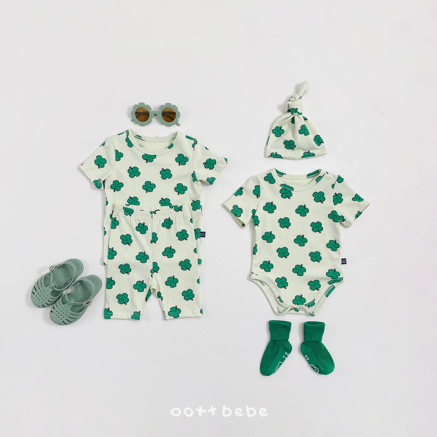 [PRE-ORDER] Happy Friends Body Suit + Bonnet Set