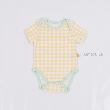 [PRE-ORDER] Summer Check Check Body Suit