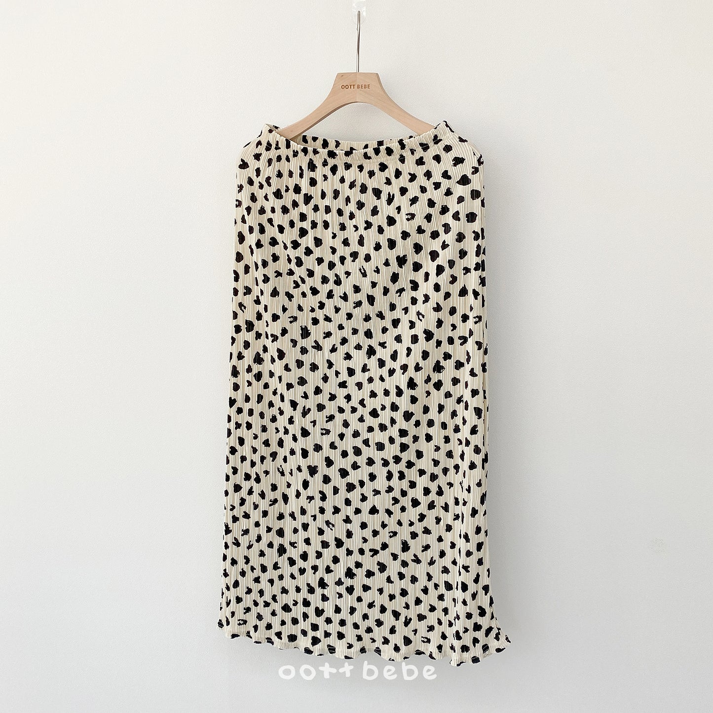 [PRE-ORDER] Petite Leopard Pleats Mom Skirts