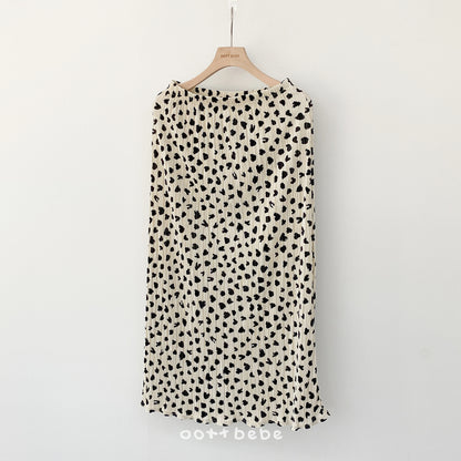 [PRE-ORDER] Petite Leopard Pleats Mom Skirts