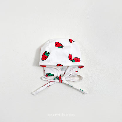 [PRE-ORDER] Strawberry Body Suit + Bonnet Set