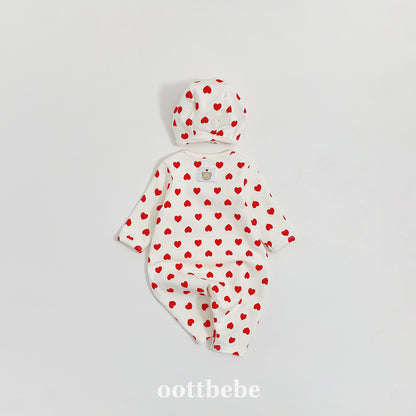 [PRE-ORDER] Heart Body Suit + Bonnet Set