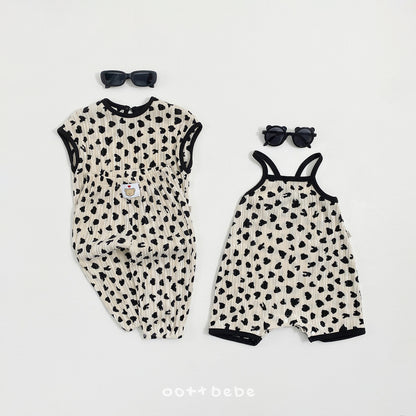 [PRE-ORDER] Petite Leopard Pleats Top Bottom Set