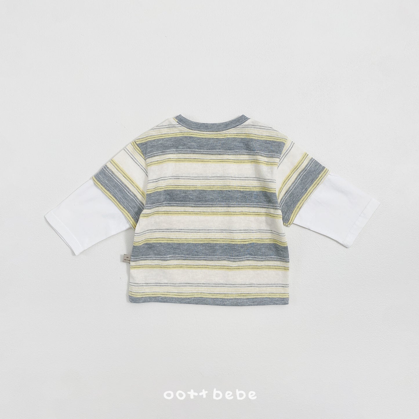 Breeze Layered T-Shirts [Grey/Yellow/M(3-4yr)]