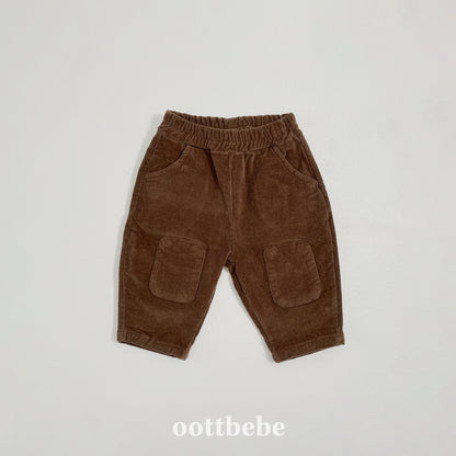 [PRE-ORDER] Corduroy Round Patch Pants