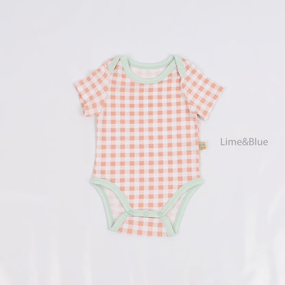 [PRE-ORDER] Summer Check Check Body Suit