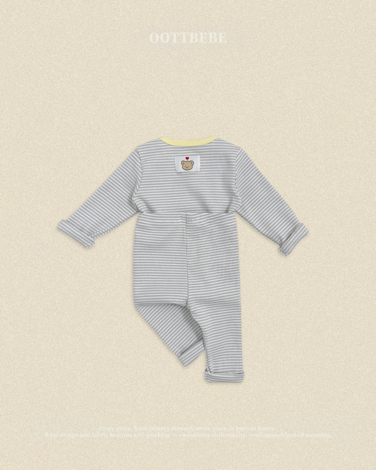 Vanilla Latte Home Wear Set [Blue/Yellow/XL(4-5yr)]