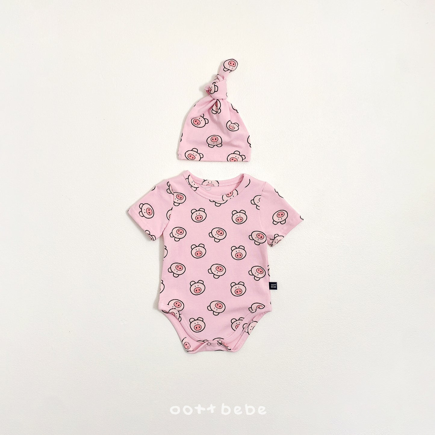 [PRE-ORDER] Happy Friends Body Suit + Bonnet Set