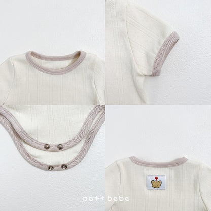[PRE-ORDER] French Eyelet Body Suit + Bonnet Set