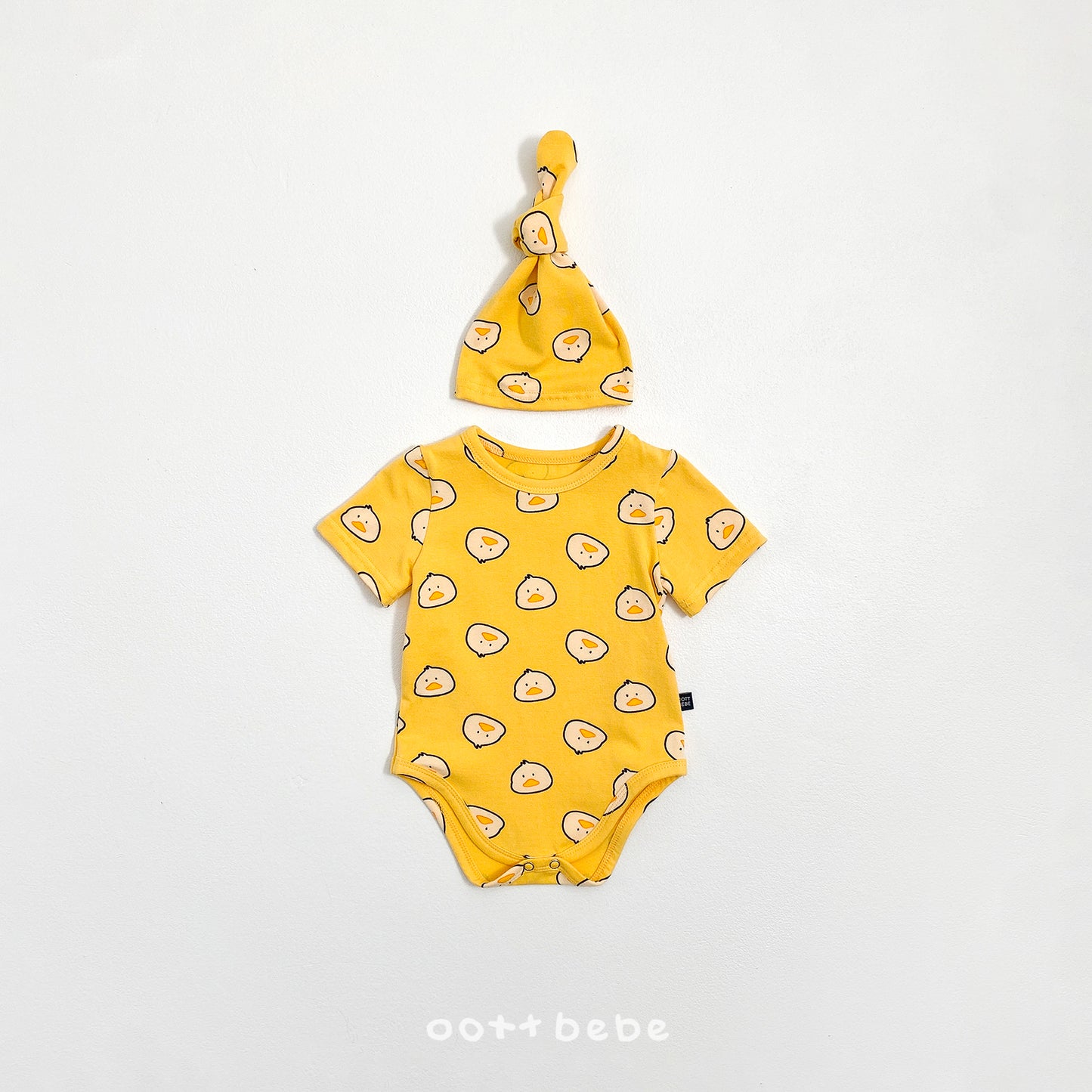 [PRE-ORDER] Happy Friends Body Suit + Bonnet Set