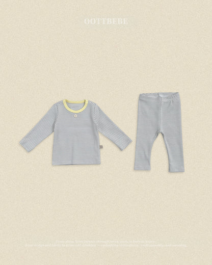 Vanilla Latte Home Wear Set [Blue/Yellow/XL(4-5yr)]