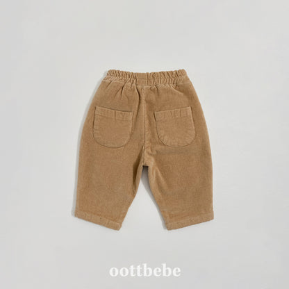 [PRE-ORDER] Corduroy Round Patch Pants