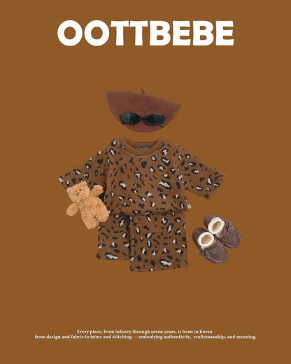 [PRE-ORDER] Leopard Knit Top Bottom Set