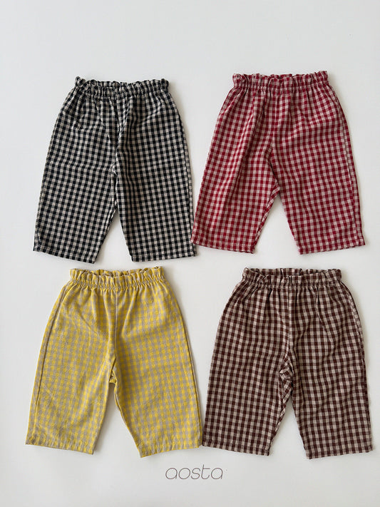 [PRE-ORDER] Caramel Check Pants